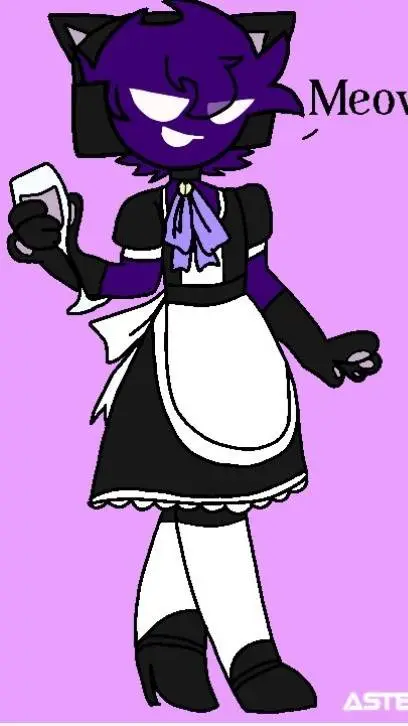 ai character: Maid Void background