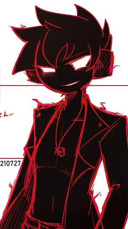 ai character: Red Void background