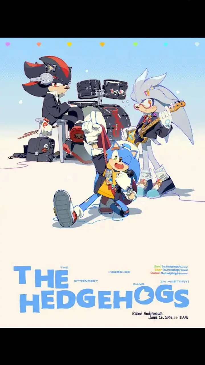 ai character: Sonic the hedgehog background