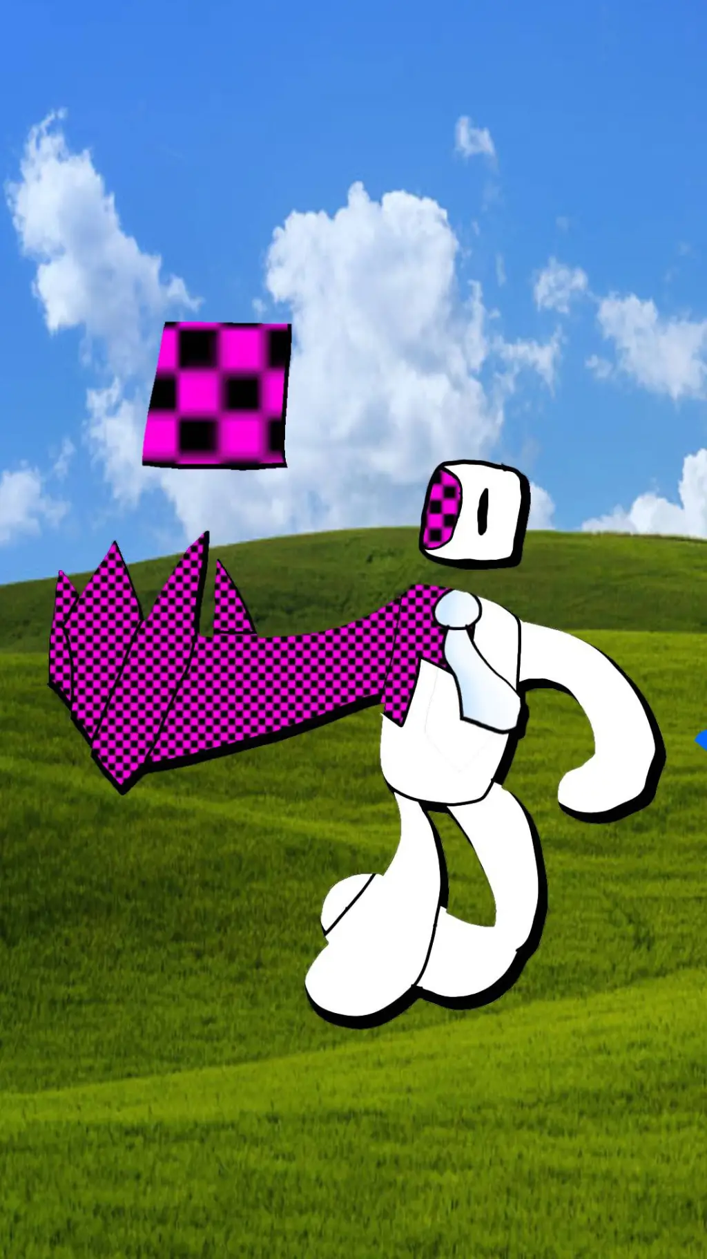 ai character: white-code background