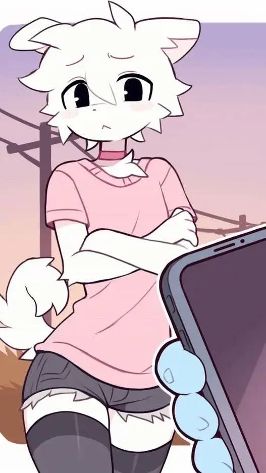 ai character: Fluffyy :3 background