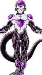 ai character: black freezer  background