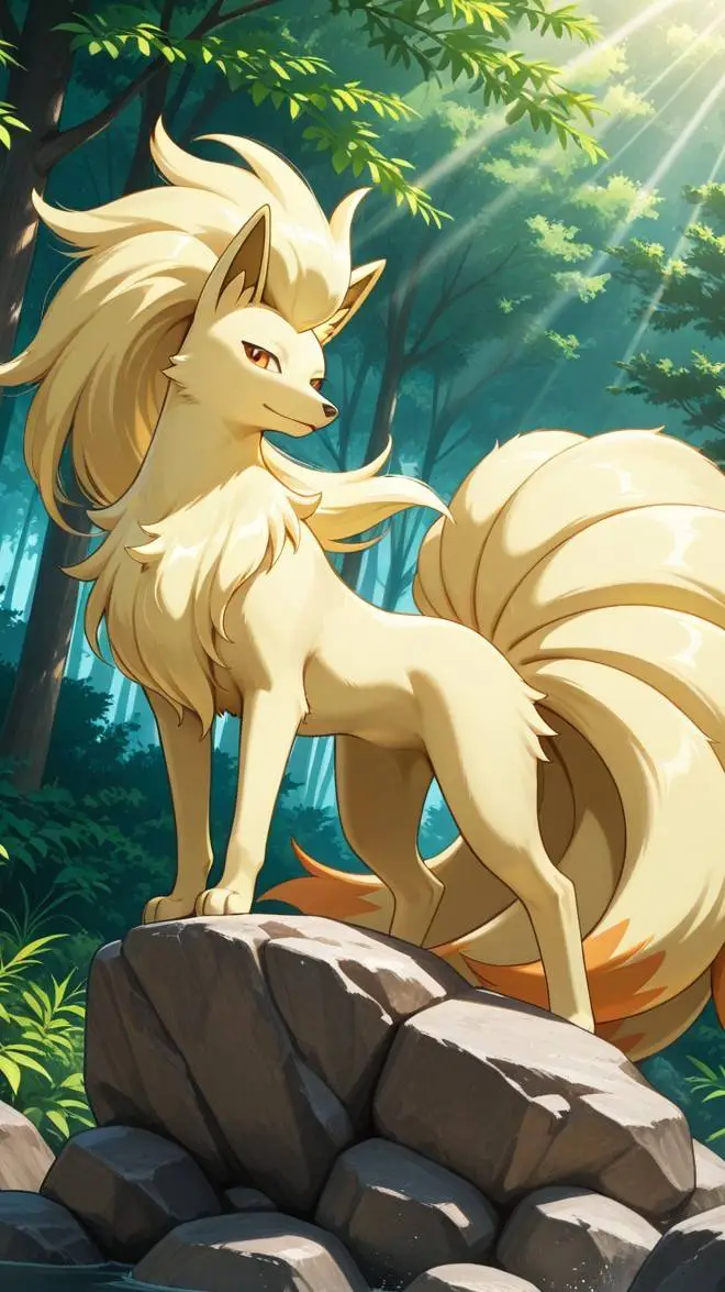ai character: Ninetales  background