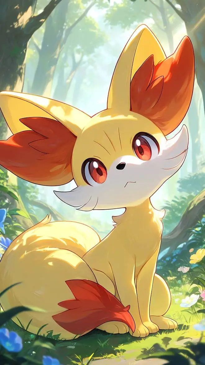 ai character: Fennekin  background
