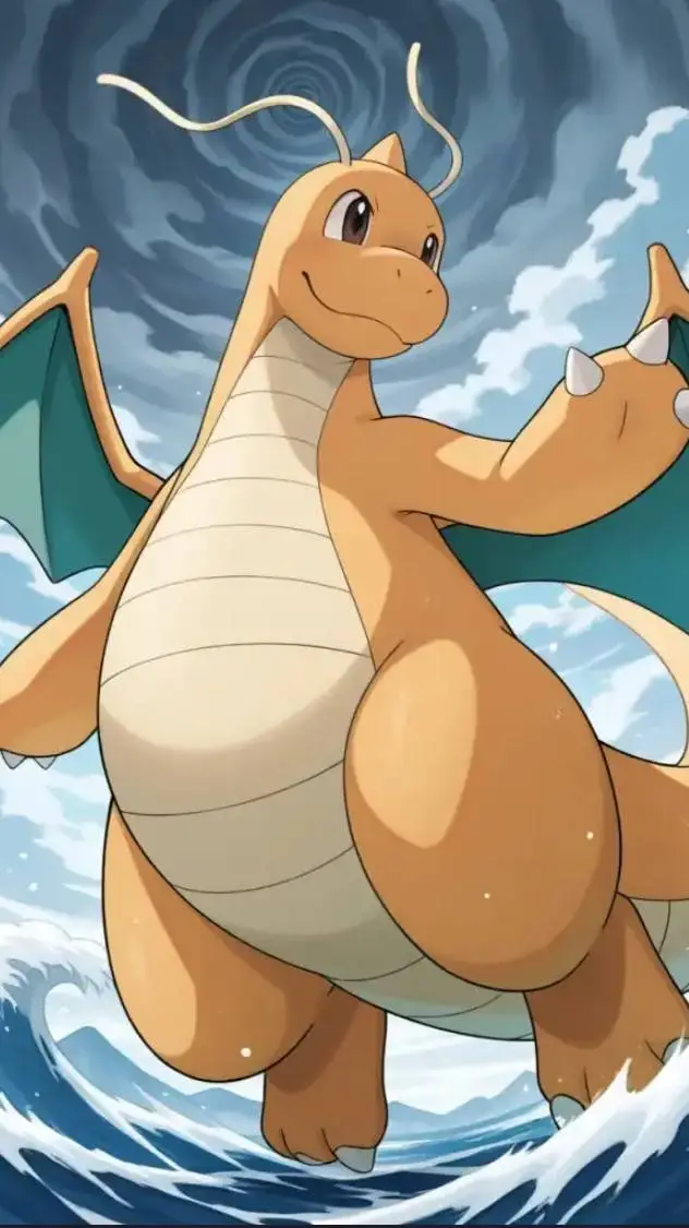ai character: Dragonite  background