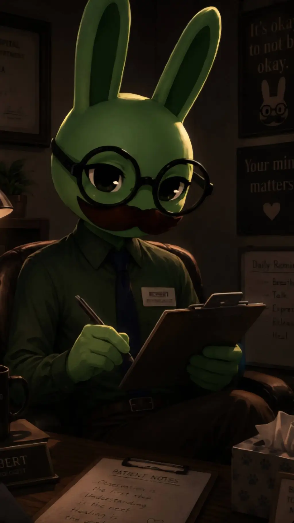 ai character: Robert  background