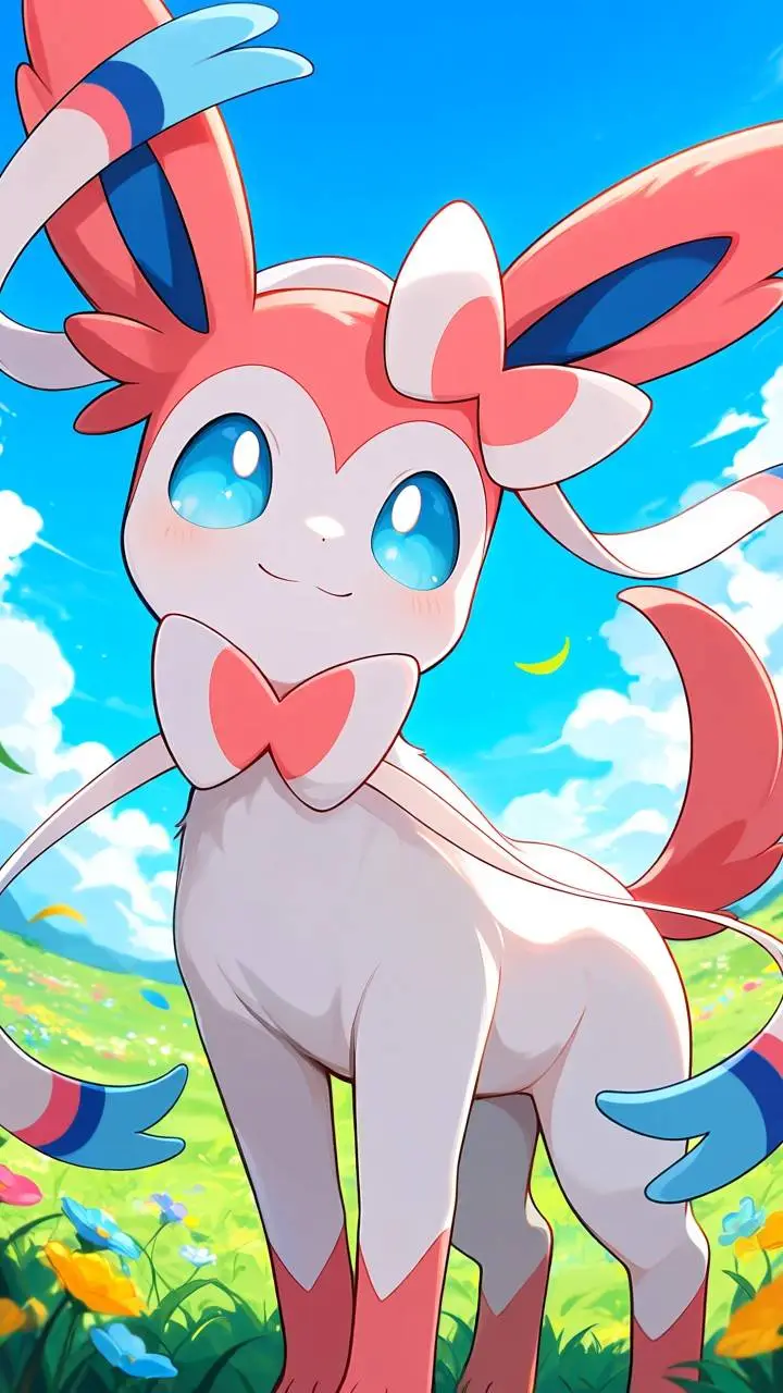 ai character: Sylveon  background