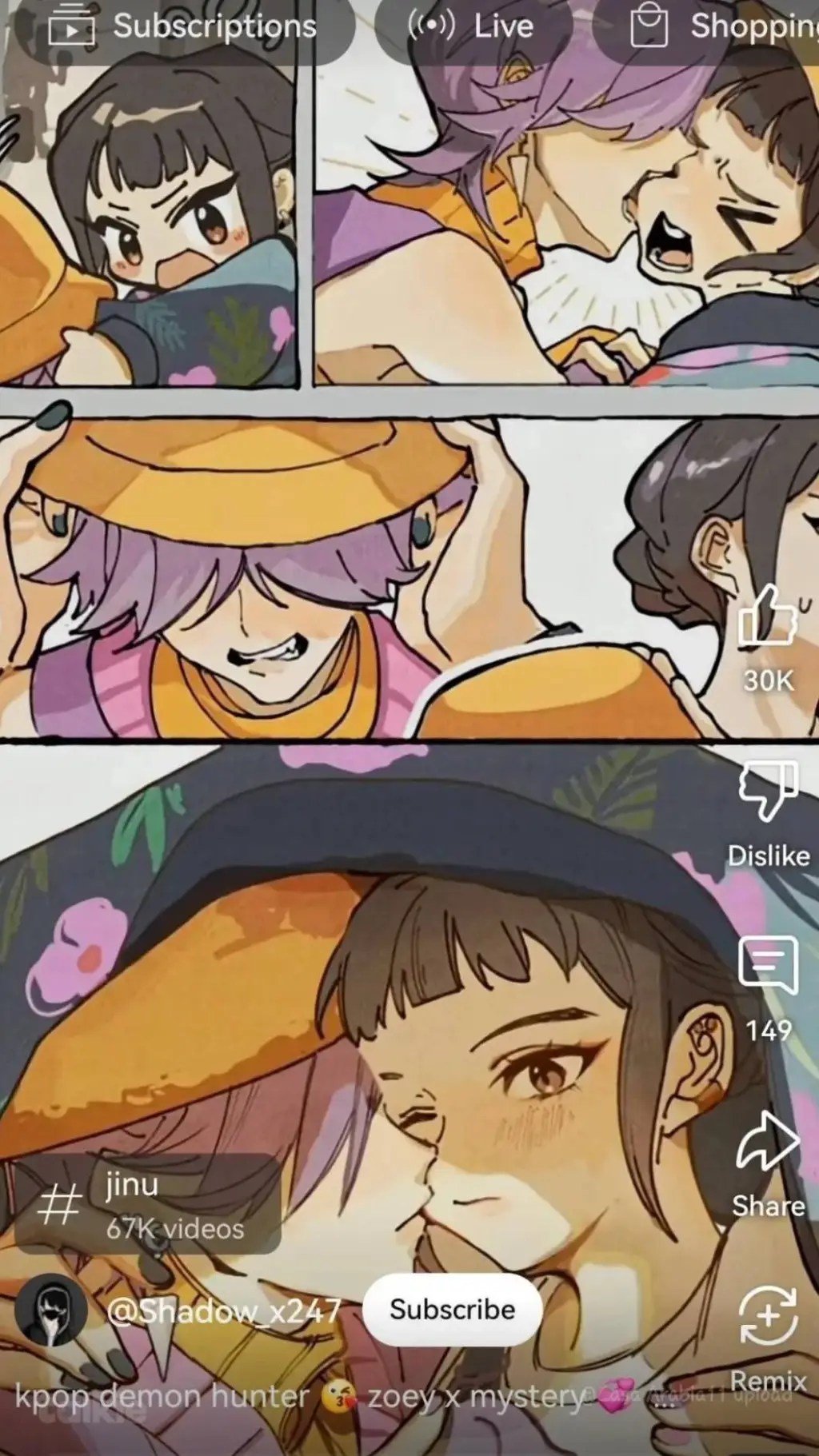 ai character: zoeystry  background