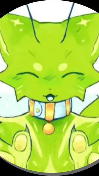 ai character: michi alien 👽  background
