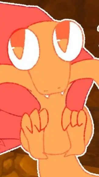 ai character: orange background