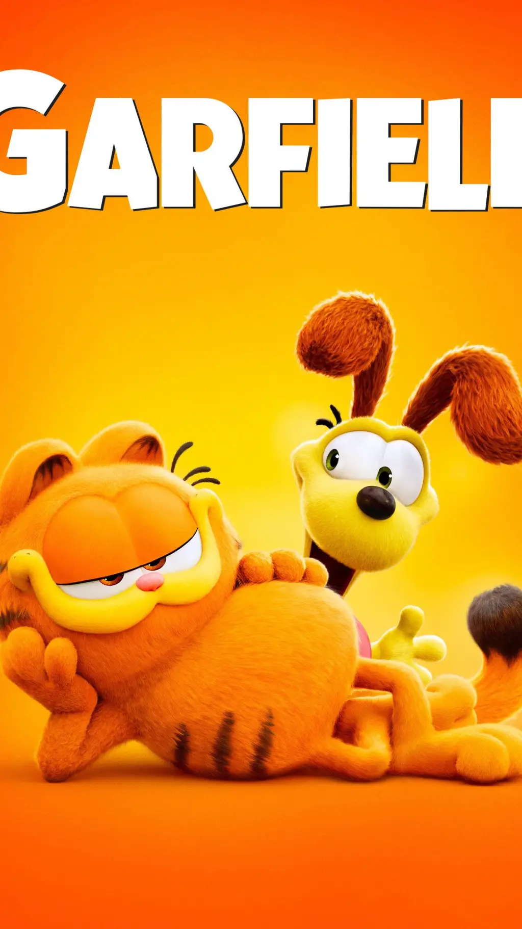 ai character: Garfield y odie background