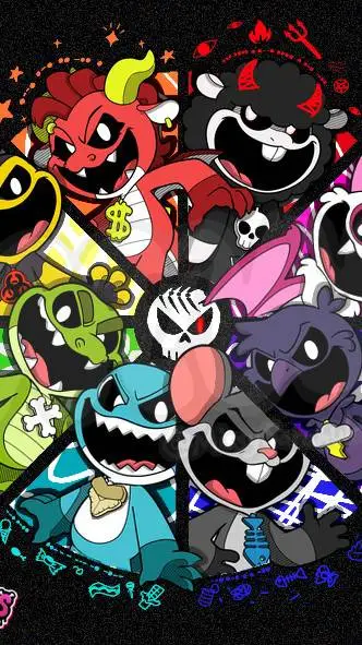 ai character: Nightmare critters background