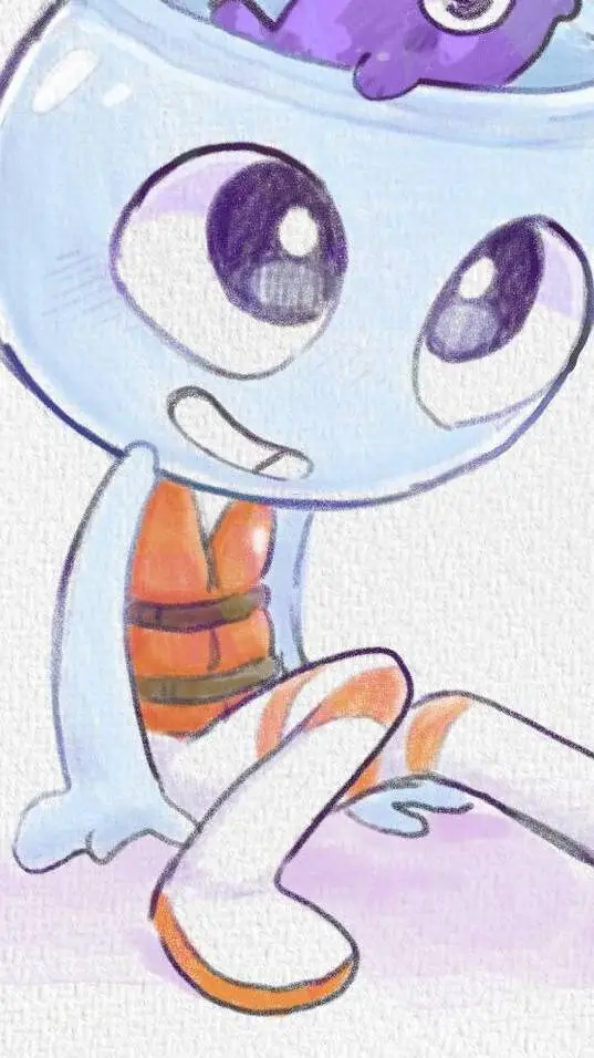 ai character: 🩵💧Finn💧🩵 background