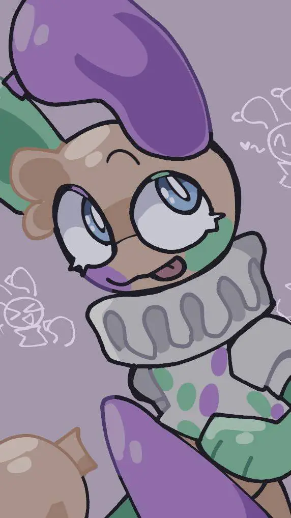 ai character: 💚💜Looey💜💚 background