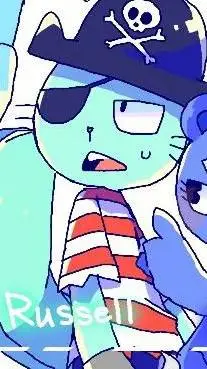ai character: 🩵Russell🩵 background