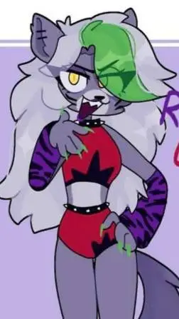 ai character: 🩶Roxanne wolf🩶 background