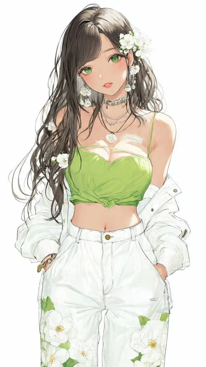 ai character: Melany  background