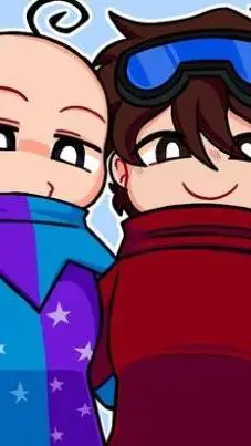 ai character: 💙Nabi x Santi❤️ background