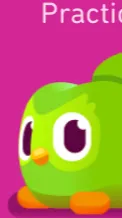 ai character: Duolingo ￼ background