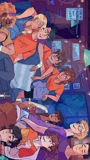 ai character: pjo sleepover background