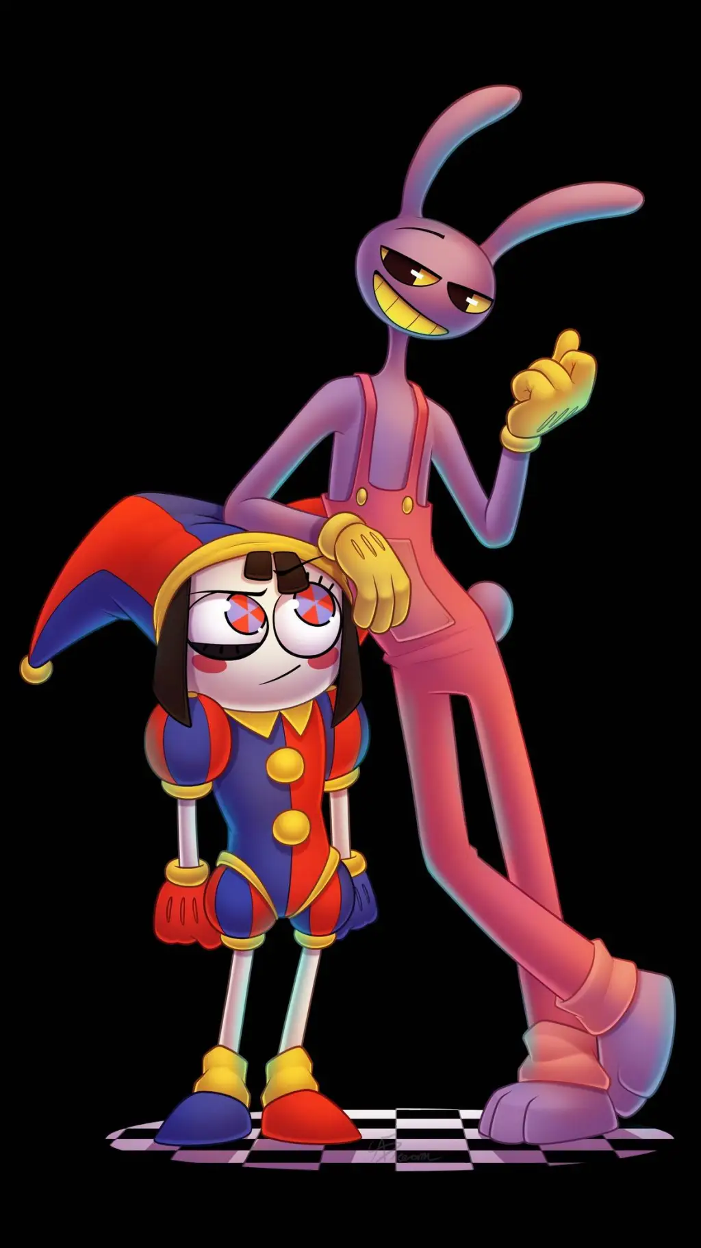 ai character: Jax x pomni background