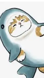 ai character: Shark cat background