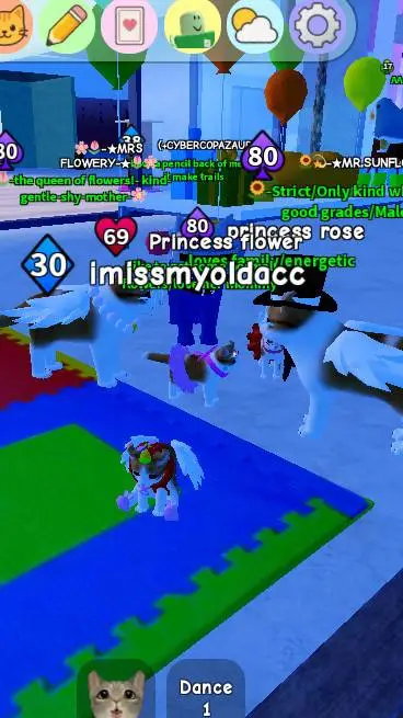 ai character: d-eared cat fam background