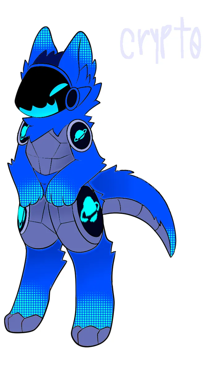 ai character: Crypt0 background