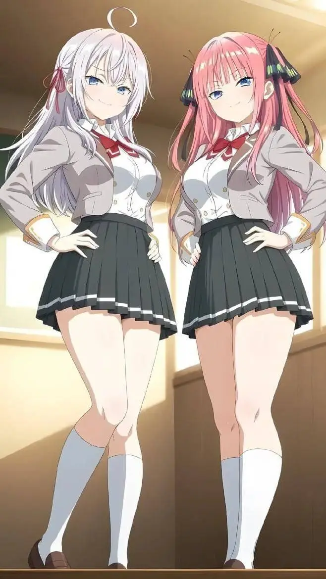 ai character: Alya y Nino background