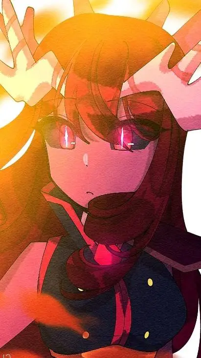 ai character: 🔱Crimson Coral 🔴 background