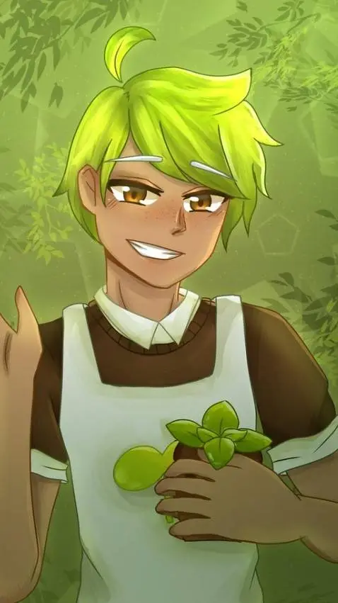 ai character: 🪴Herb🌿 background