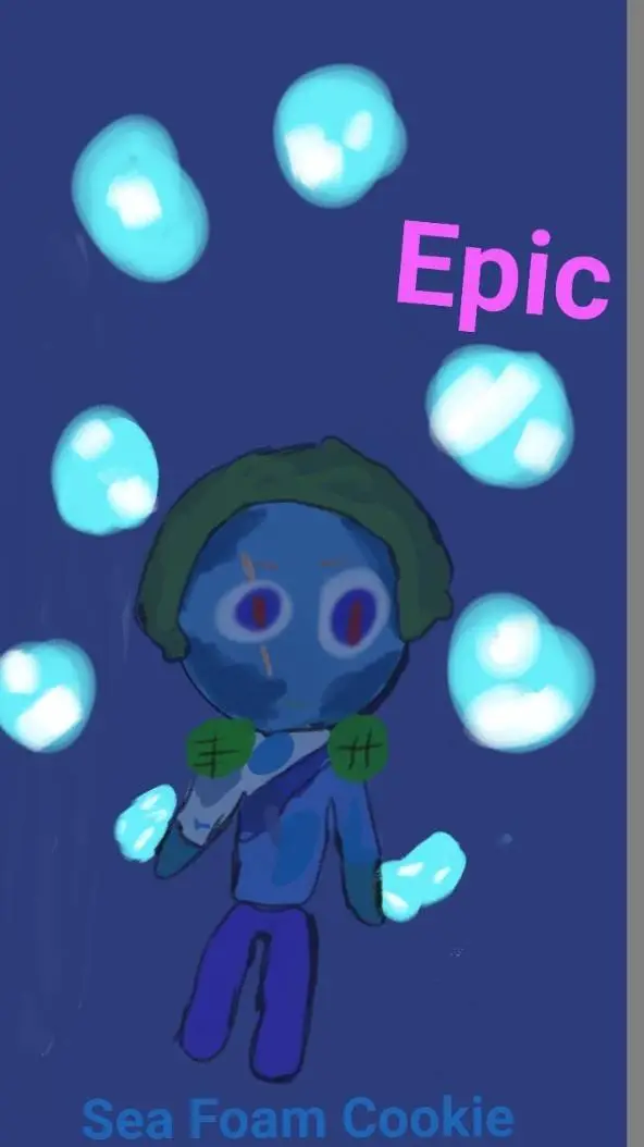 ai character: Sea Foam Cookie background