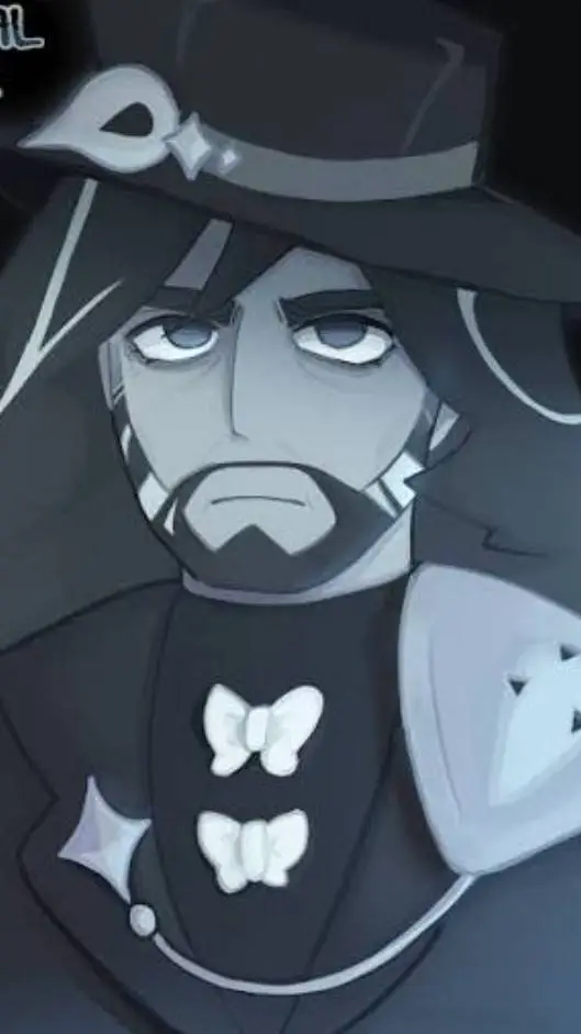 ai character: ⚫Charcoal👻 background