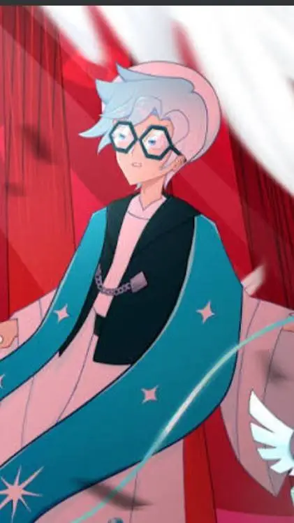 ai character: 🧊Menthol⚪ background