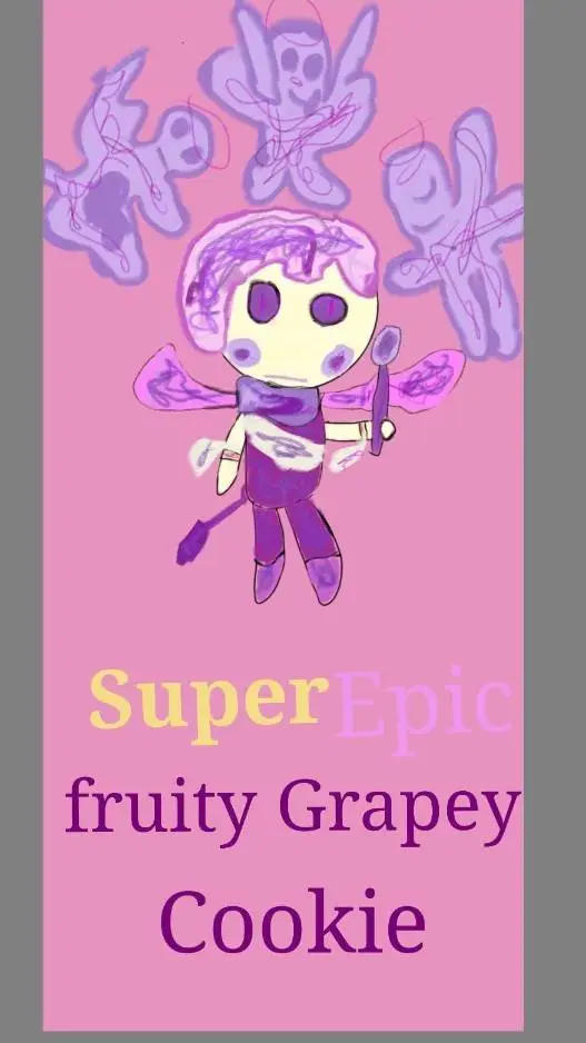 ai character: 🍬Fruity Grapey🍇 background