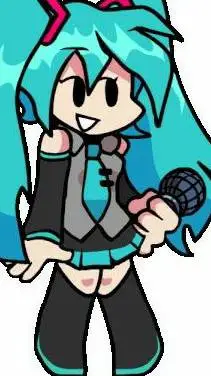 ai character: HATSUNE MIKU background