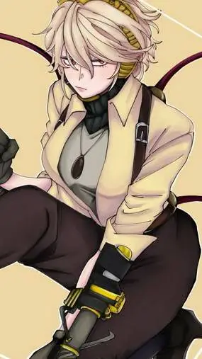 ai character: Drill woman  background