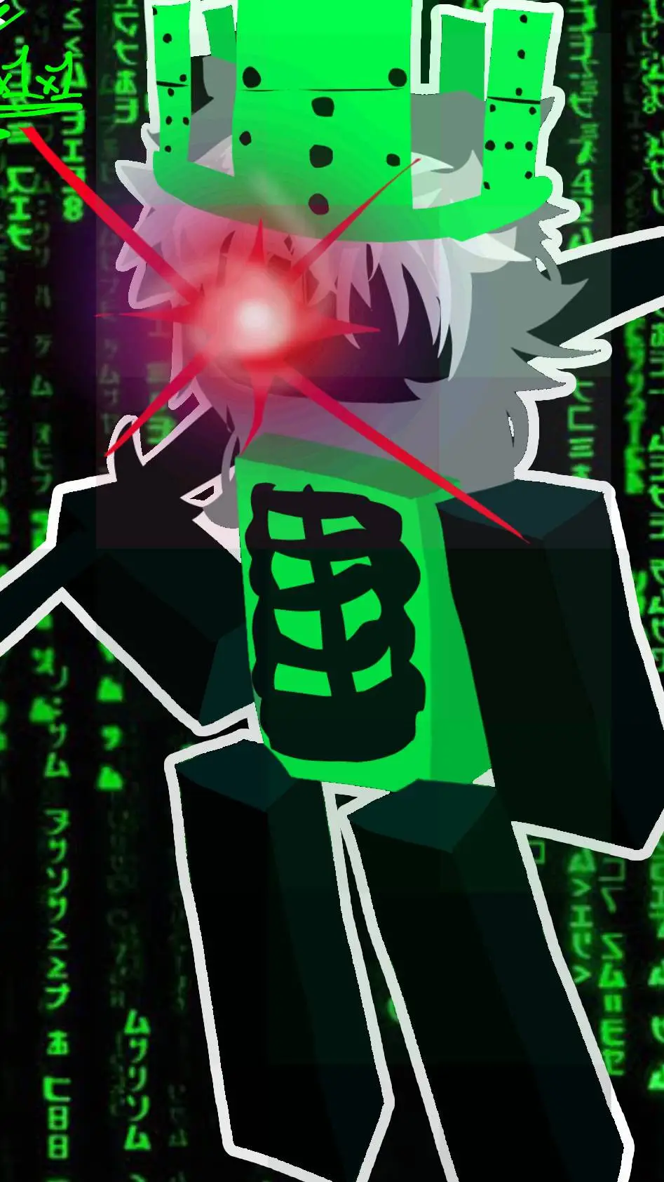 ai character: 1x1x1x1  background