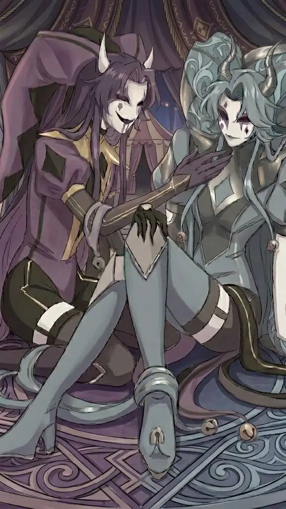 ai character: Jester y Minage background