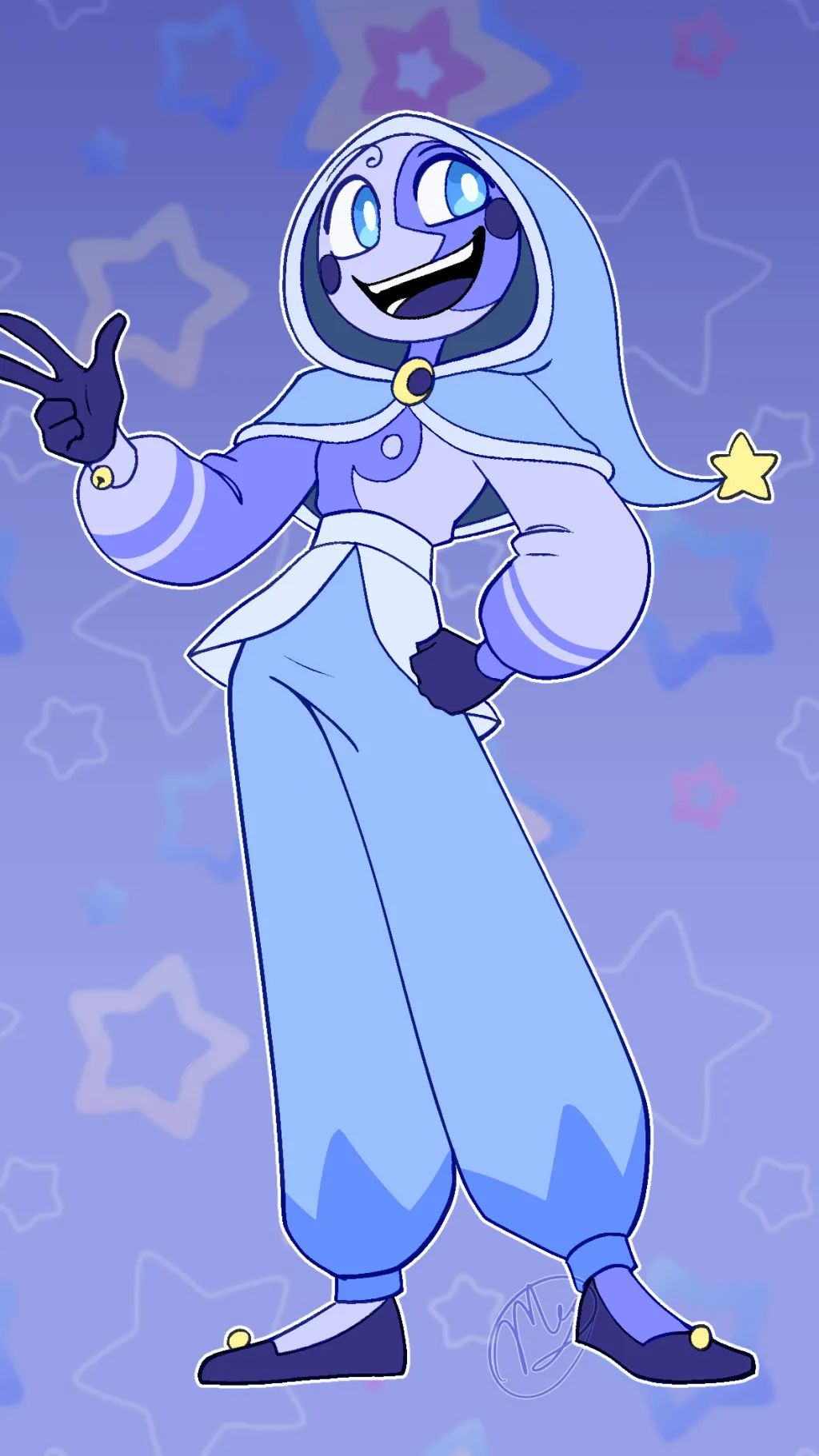 ai character: 🩵~Lunar~🌙 background
