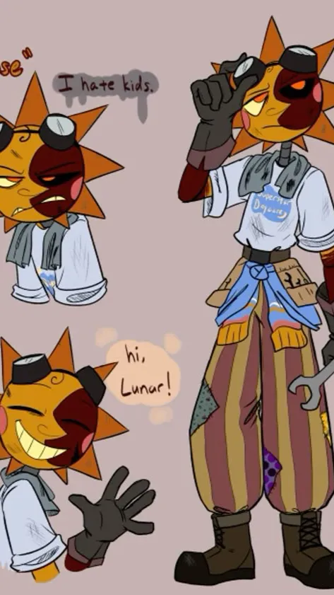ai character: •~🌅Solar🟠~• background