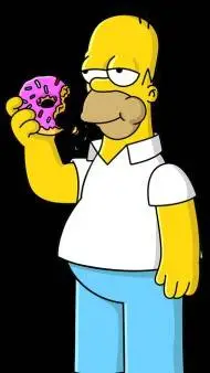 ai character: Homer Simpson  background