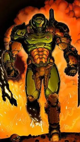 ai character: Doom Slayer  background