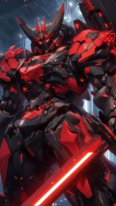 ai character: mega robot  background