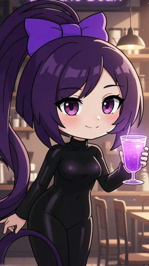 ai character: midnight sparkle  background