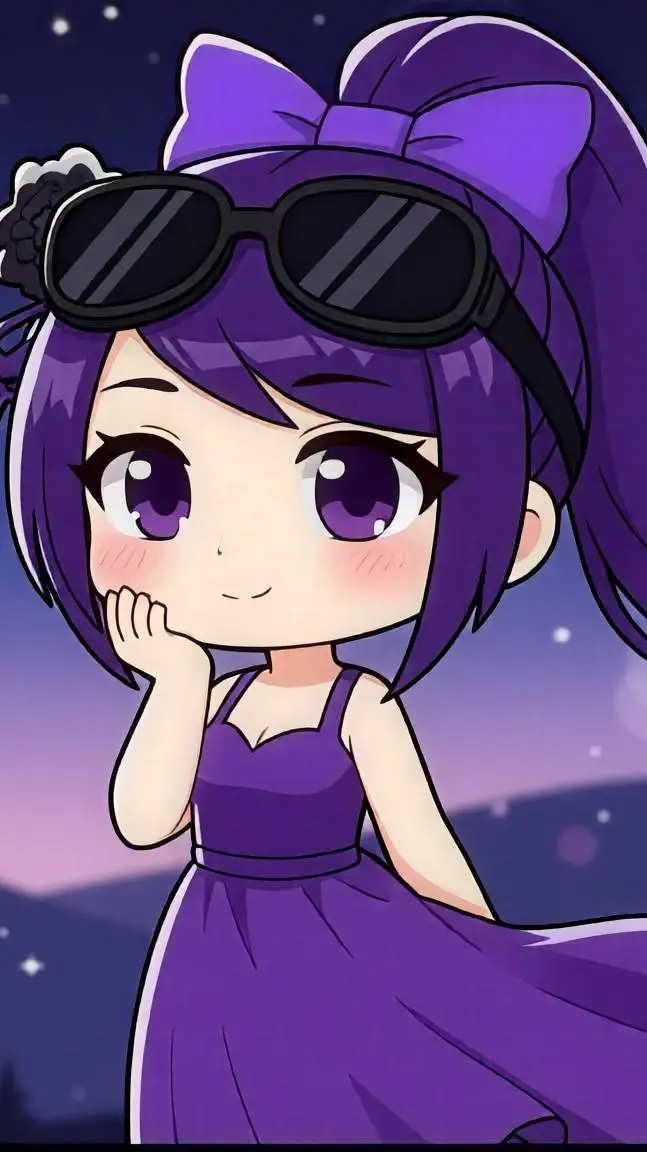 ai character: midnight sparkle  background