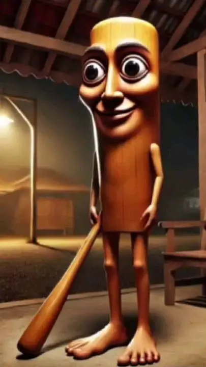 ai character: tungtung sahur  background