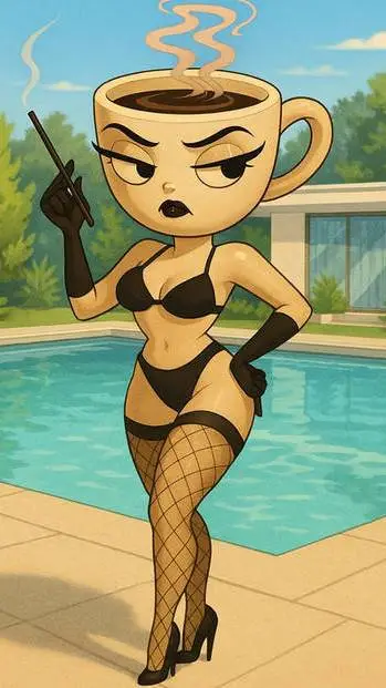 ai character: espressona signora background