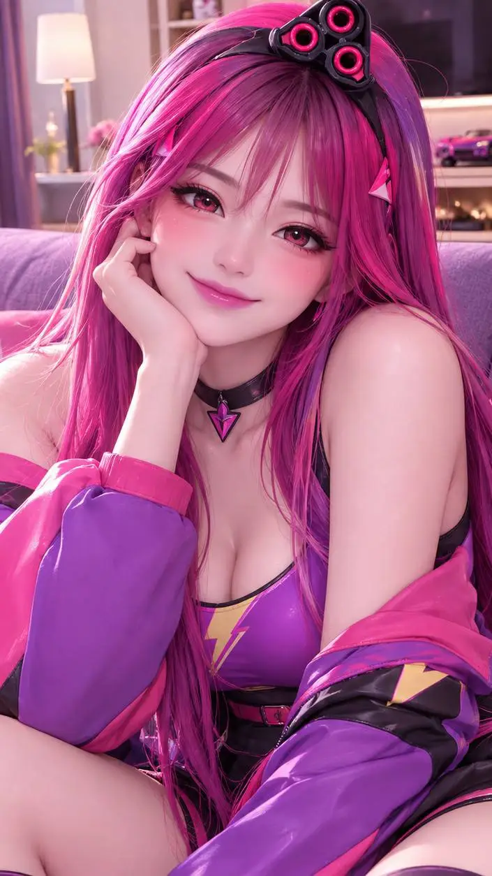 ai character: rosy background