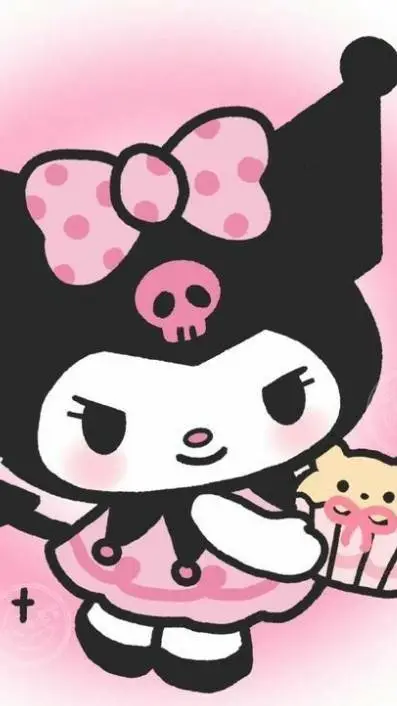 ai character: 💜Kuromi🖤 background